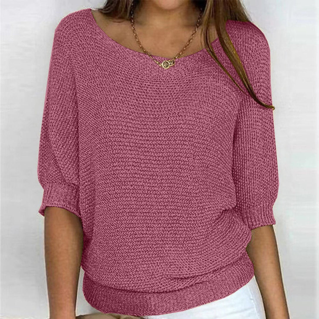 Elske Relaxed Batwing-Sleeve Knit Pullover - image 11