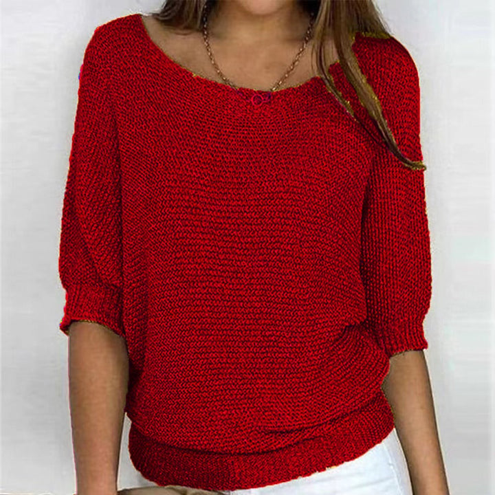 Elske Relaxed Batwing-Sleeve Knit Pullover - image 12