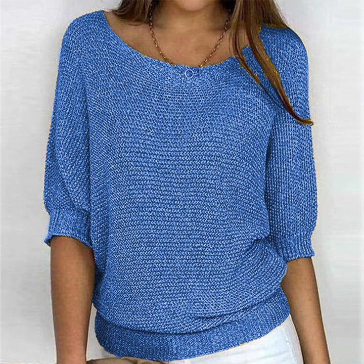 Elske Relaxed Batwing-Sleeve Knit Pullover - image 4