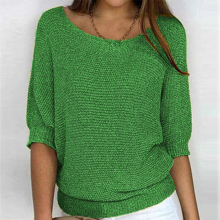Elske Relaxed Batwing-Sleeve Knit Pullover - image 6