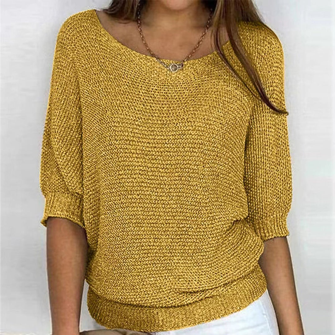 Elske Relaxed Batwing-Sleeve Knit Pullover - image 7