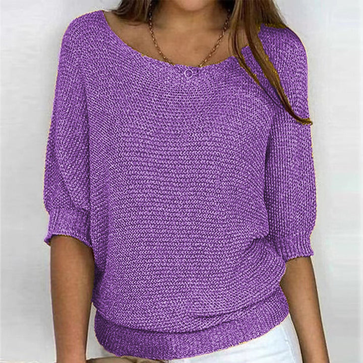 Elske Relaxed Batwing-Sleeve Knit Pullover - image 8