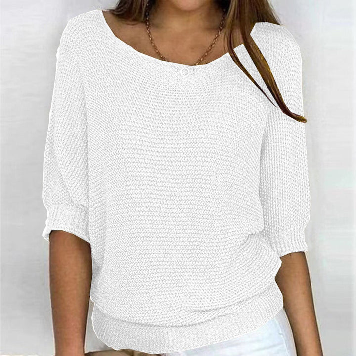 Elske Relaxed Batwing-Sleeve Knit Pullover - image 9