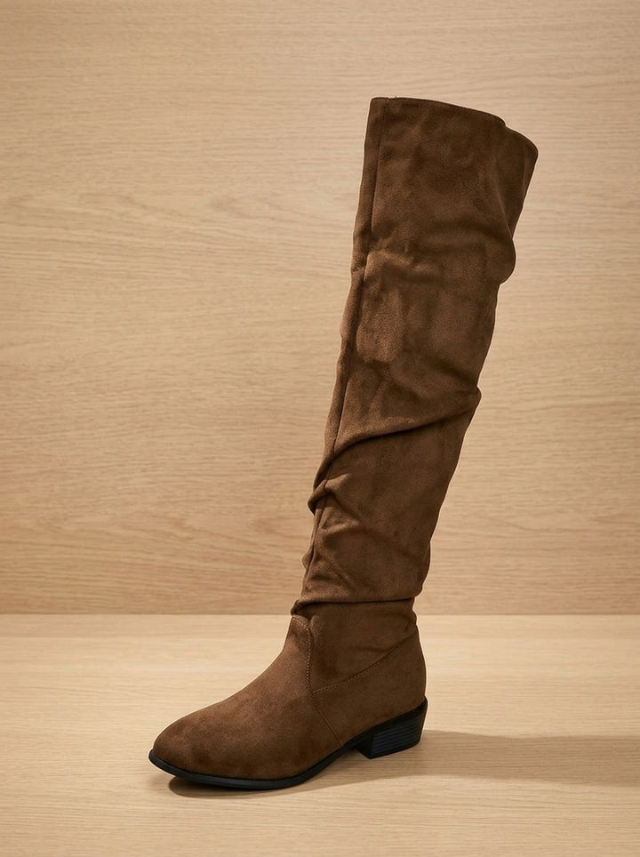 Annelot Slouchy Over-the-Knee Boots with Pointed Toe - image 11