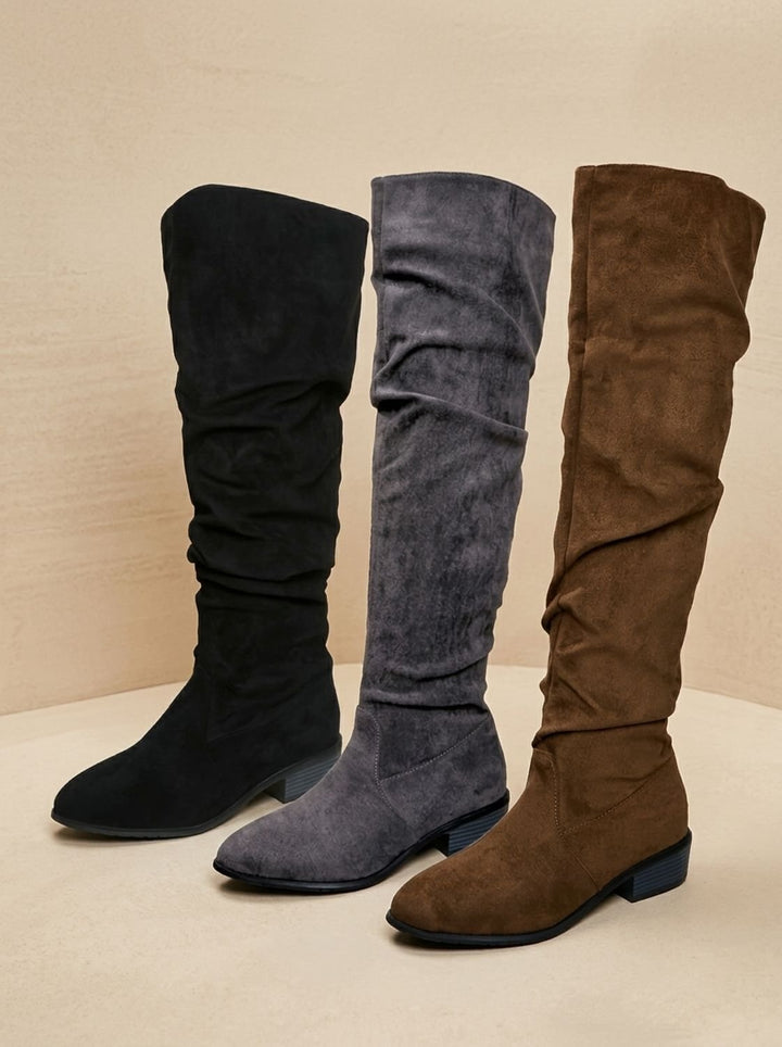 Annelot Slouchy Over-the-Knee Boots with Pointed Toe - image 6
