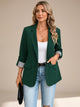 Floor Soft-Tailored Blazer with Roll-Up Striped Cuffs - image 1