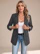Floor Soft-Tailored Blazer with Roll-Up Striped Cuffs - image 7