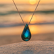 Zosia Teardrop Labradorite Pendant Necklace - image 1