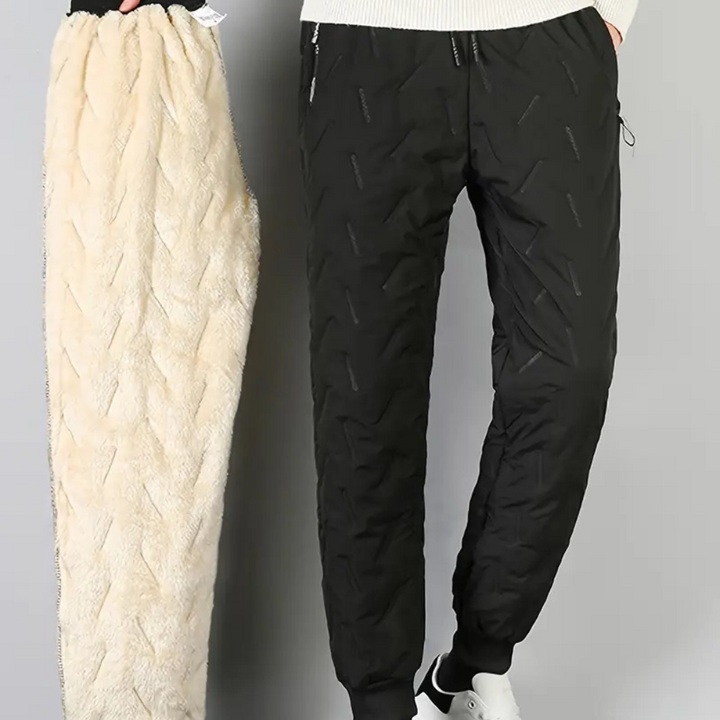 Hedy Sherpa-Lined Quilted Thermal Pants - image 4