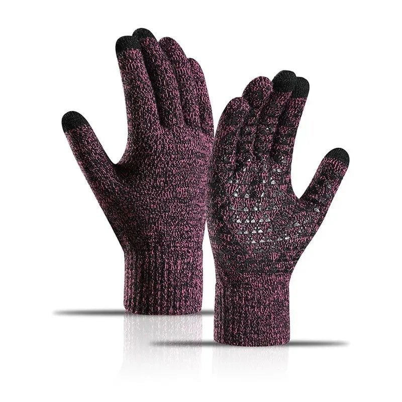 Eefje Touchscreen Knit Winter Gloves with Grip Palm - image 2