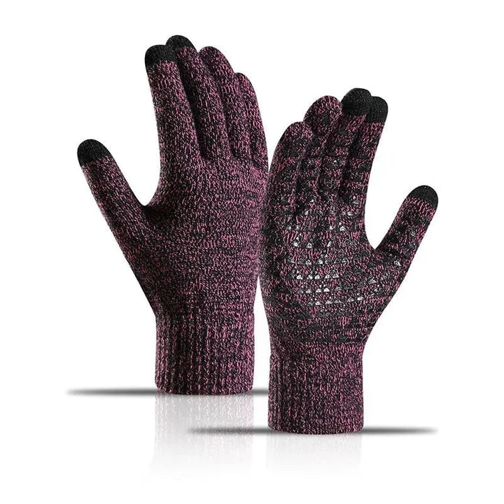 Eefje Touchscreen Knit Winter Gloves with Grip Palm - image 2