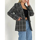 Idina Tweed Check Tailored Blazer - image 6