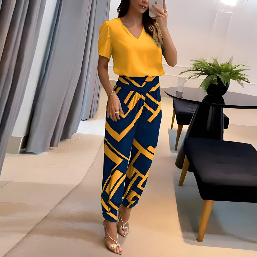 Selby | Women's Oversized Trousers for Fall and Winter in Yellow