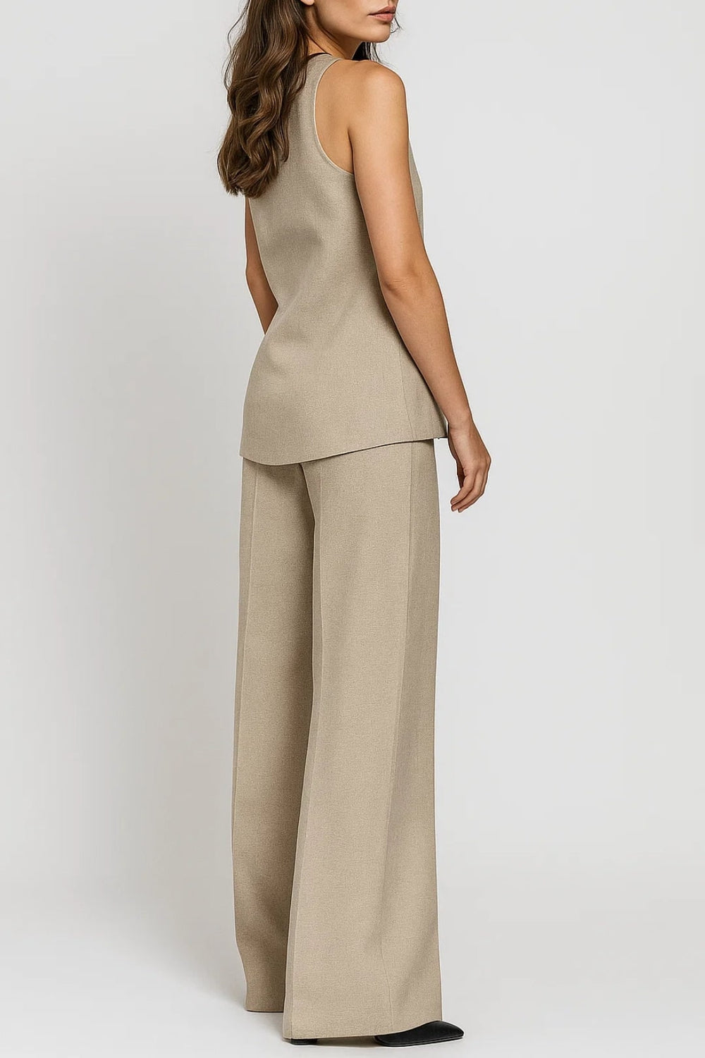 Paolina Tailored Vest and Wide-Leg Pants Set - image 2