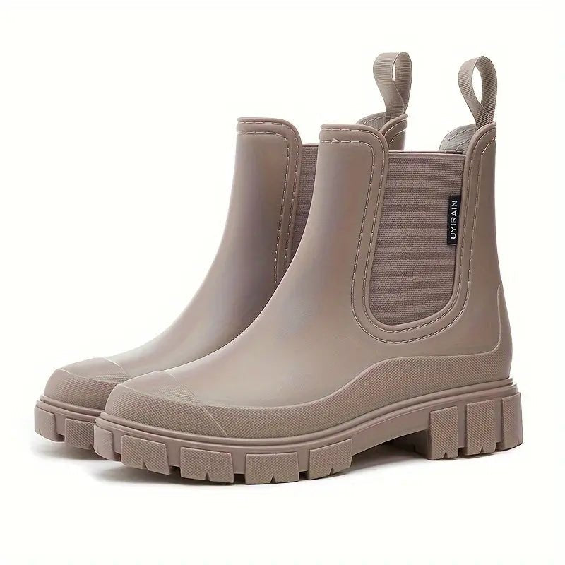 Serilda | Women's Slip-On Platform Boots for Standing All Day in Black, image 1