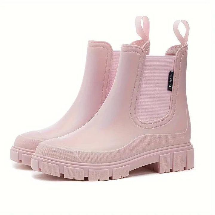 Serilda | Women's Slip-On Platform Boots for Standing All Day in Pink