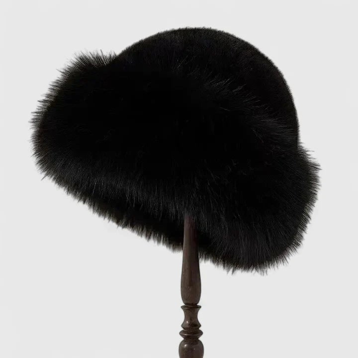 Doortje Faux Fur Hat with Fluffy Turned-Up Brim - image 2