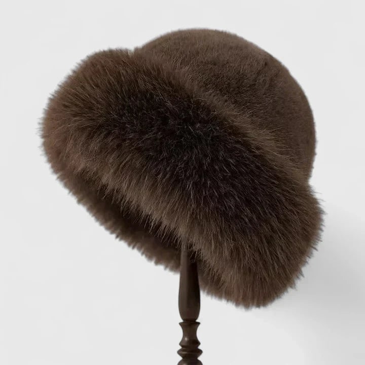 Doortje Faux Fur Hat with Fluffy Turned-Up Brim - image 3