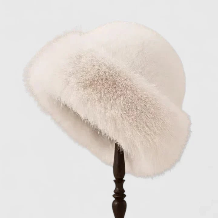 Doortje Faux Fur Hat with Fluffy Turned-Up Brim - image 4