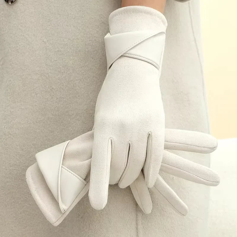 Mercia Fleece-Lined Faux Suede Gloves - image 6