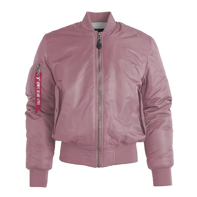 Grietje | Women's Bomber Jacket with Zip-Up and Stand Collar